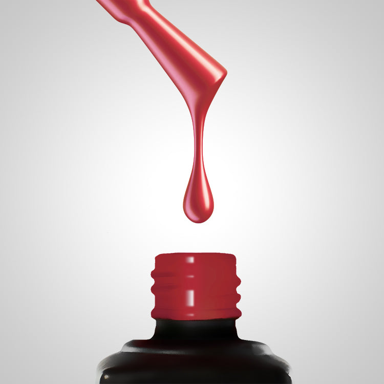 28 Гел Лак Червен 8g