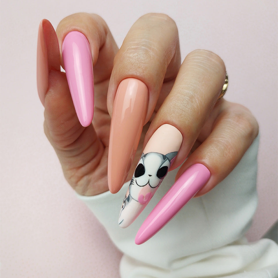 203 Pink Rabbit Гел Лак Розов 8g