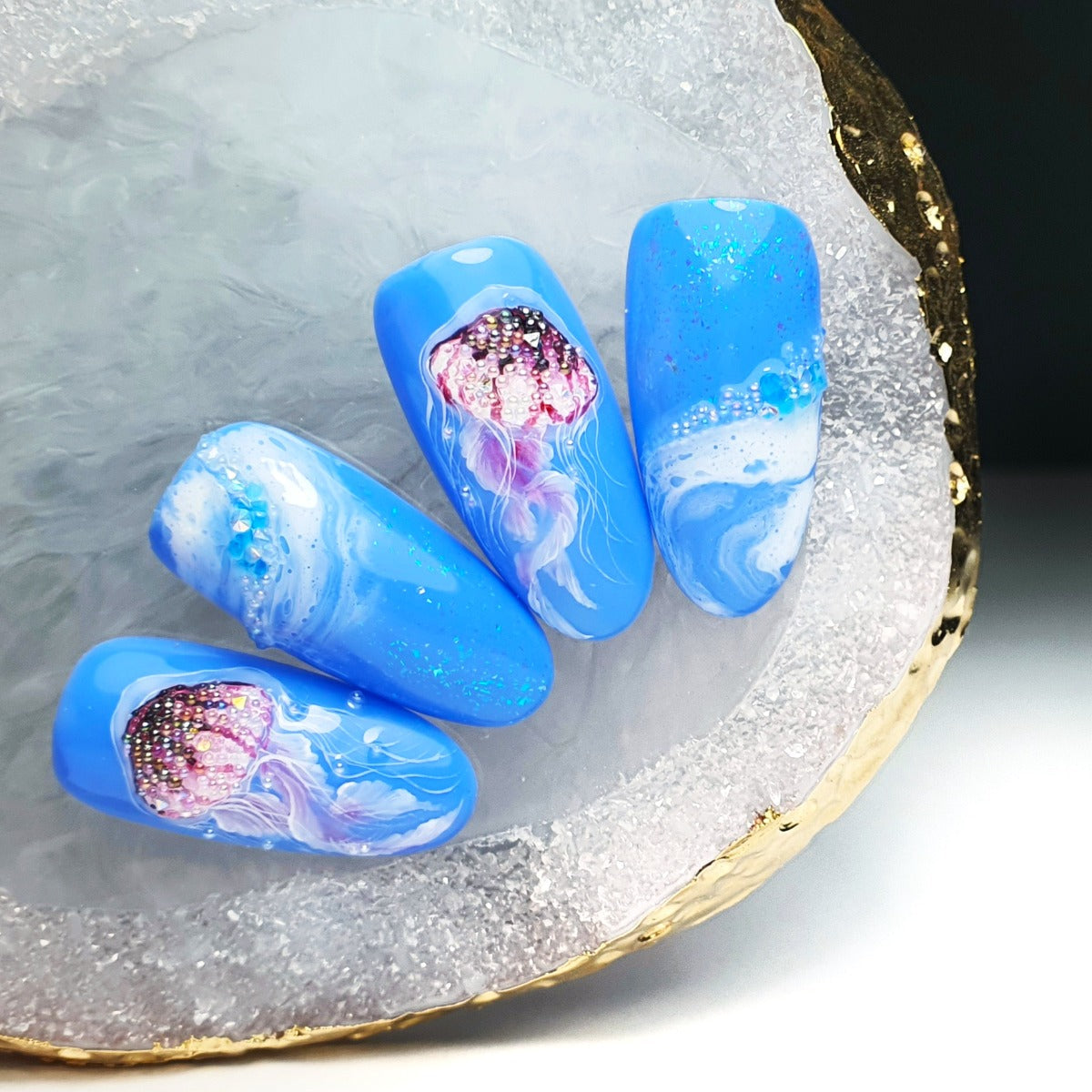 286 Ocean Гел Лак Син Розов 8g