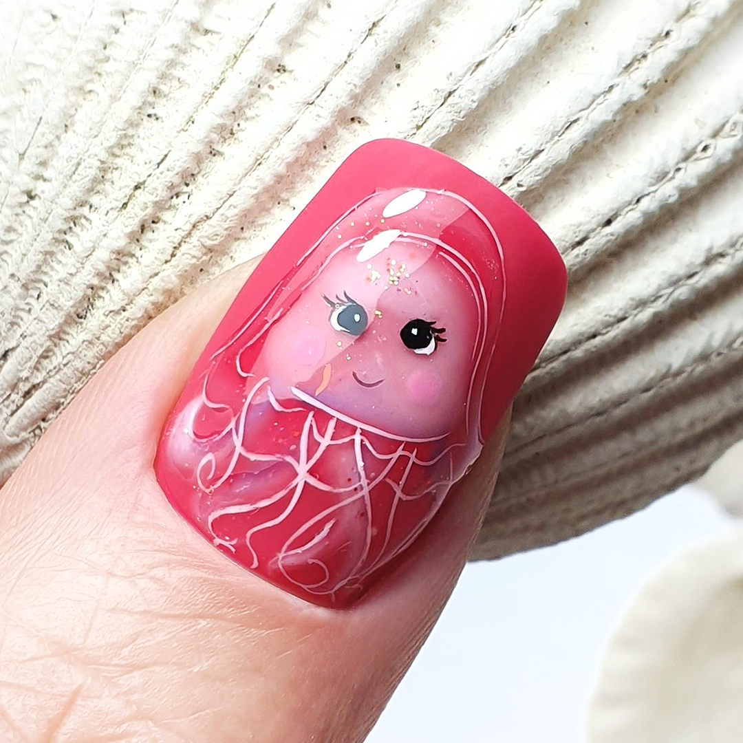 289 Jellyfish Гел Лак Розов 8g