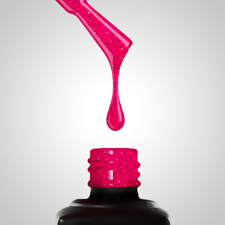 416 Hot Love Гел Лак Розов Бляскав 10g