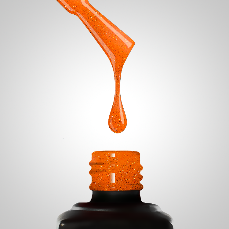 420 Explosive Orange Гел Лак Оранжев Бляскав 10g