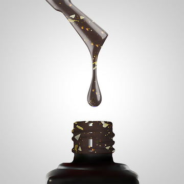 506 Gold Flakes Fishnet Gel Polish 10g 