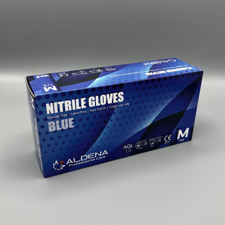 Nitrile gloves, Blue, 100 pcs.