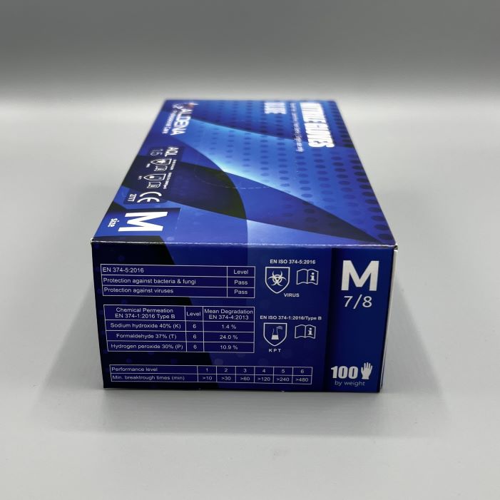 Nitrile gloves, Blue, 100 pcs.