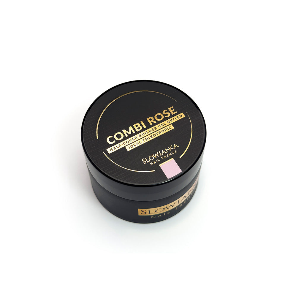 Construction gel COMBI ROSE HALF-COVER - ideal thixotropic 15g 