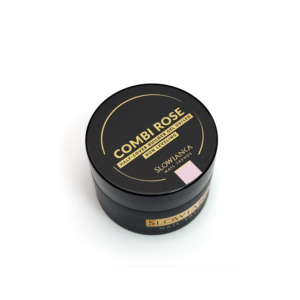 COMBI ROSE HALF-COVER building gel - non-leveling 15g