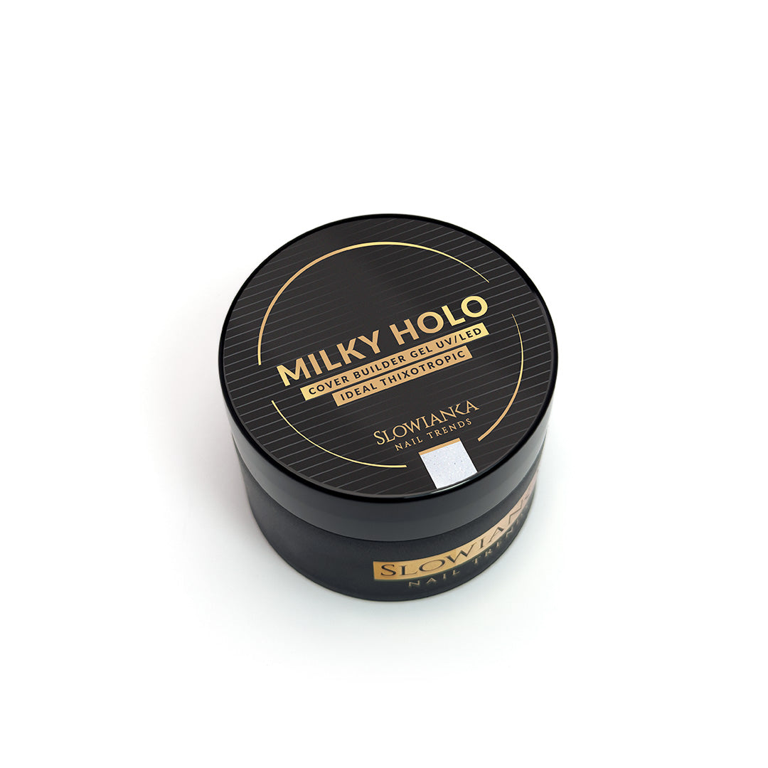 Construction gel MILKY HOLO COVER - ideal tixotropic 15g