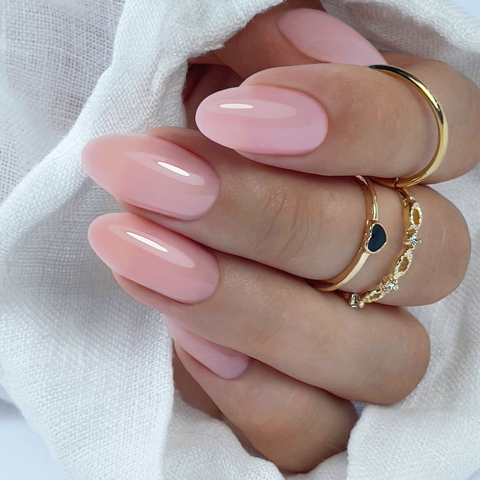 Fiber Builder Gel easy leveling Nude Pink in a bottle 10g 