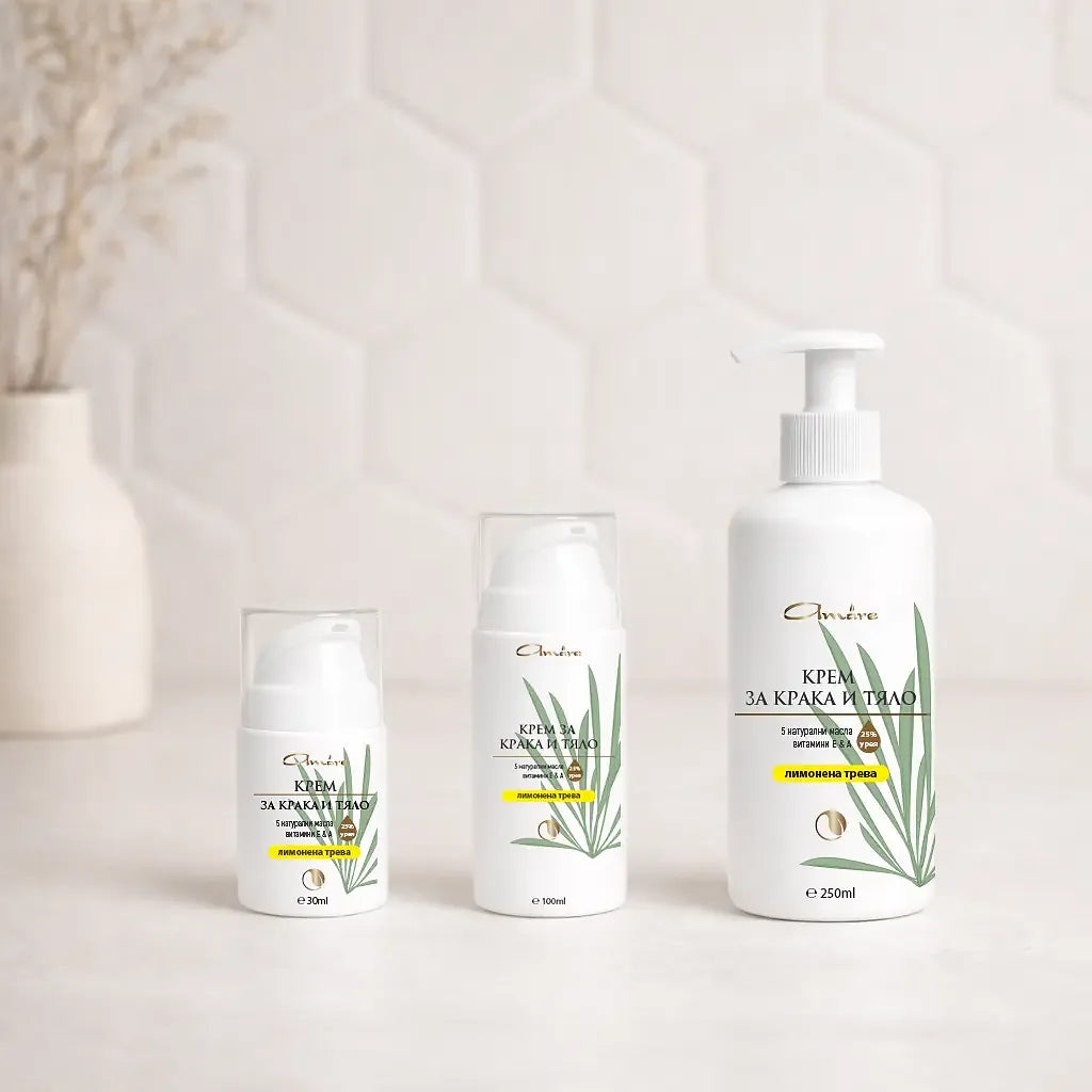 Крем за крака и тяло с лимонена трева - 250 ml