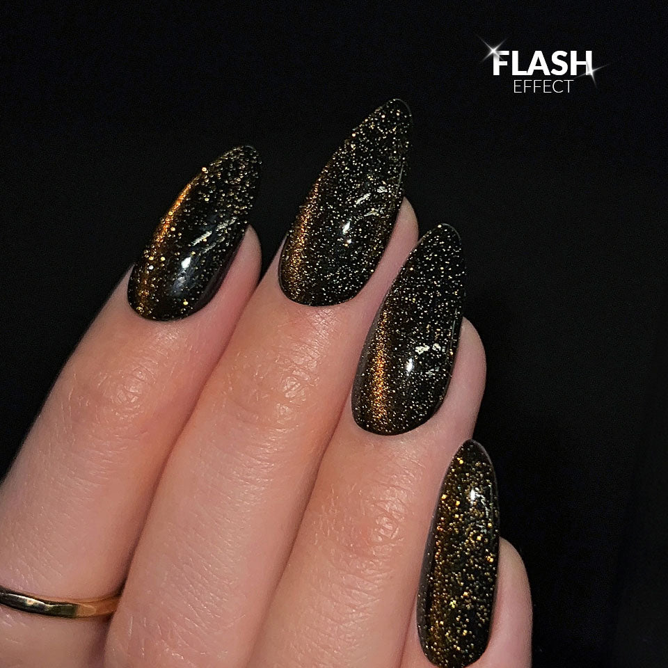 Top Coat No Wipe Flash Cat Eye Amber 10g