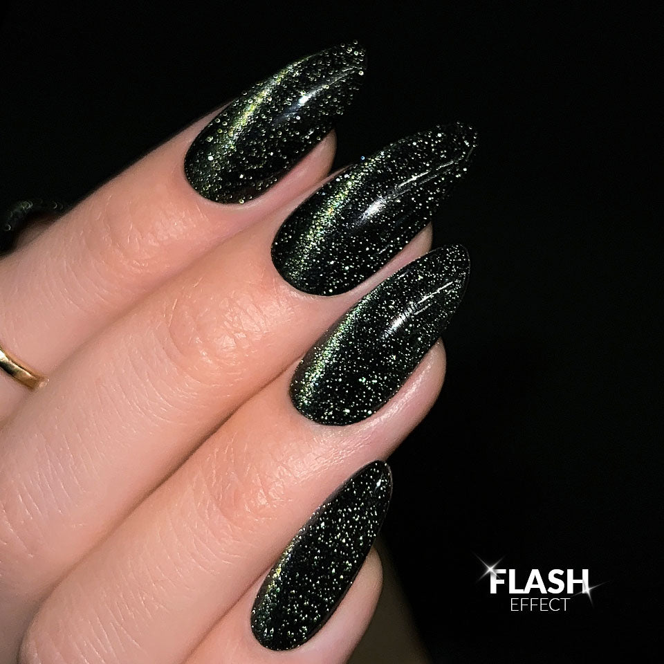 Top Coat No Wipe Flash Cat Eye Green 10g